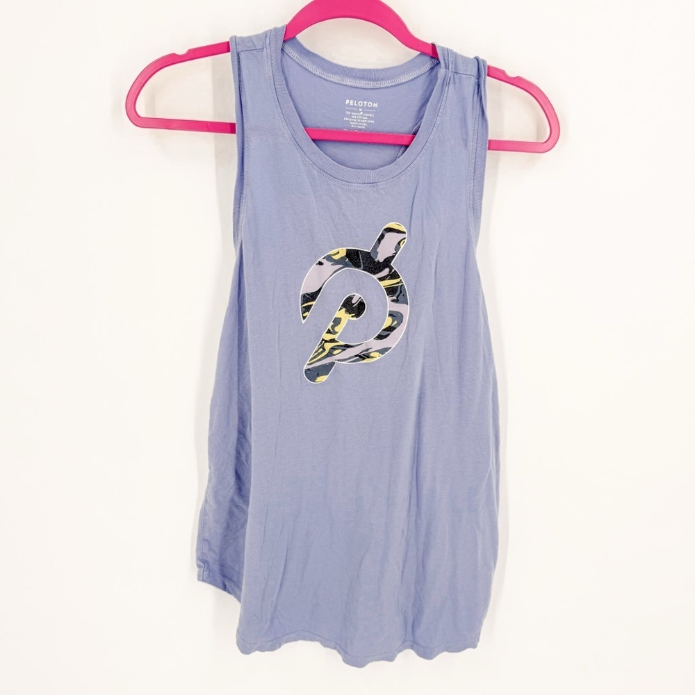 Peloton Blue Graphic Tank Top